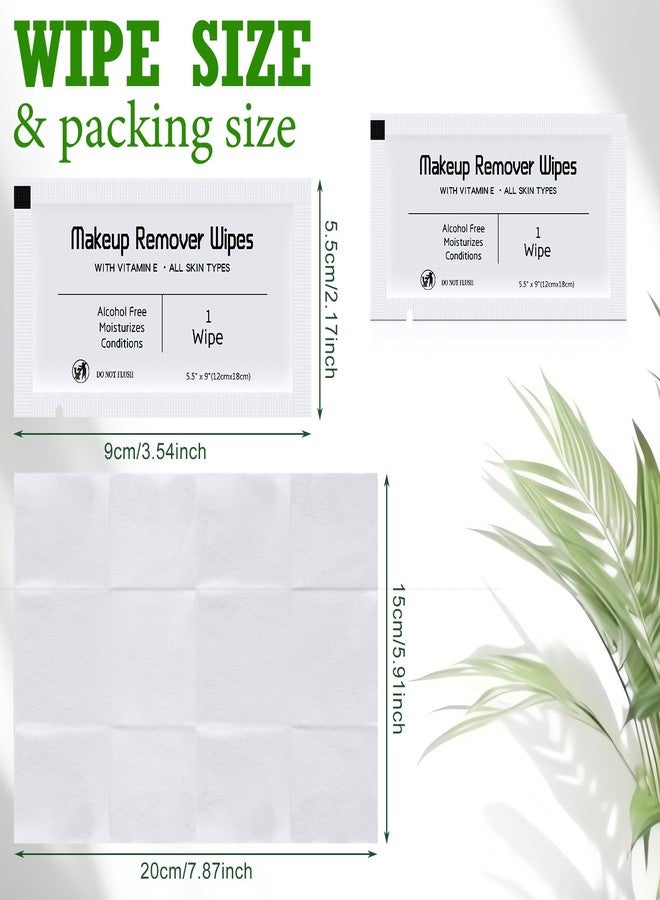 Swiffen 150 Pcs Makeup Remover Wipes Bulk Waterproof Makeup Wipes Individually Wrapped Face Wipes for Women Gentle Facial Cleansing Towelettes for Travel Hotel Skin Mascara Lipstick Oil Dirt (White) - Image 2